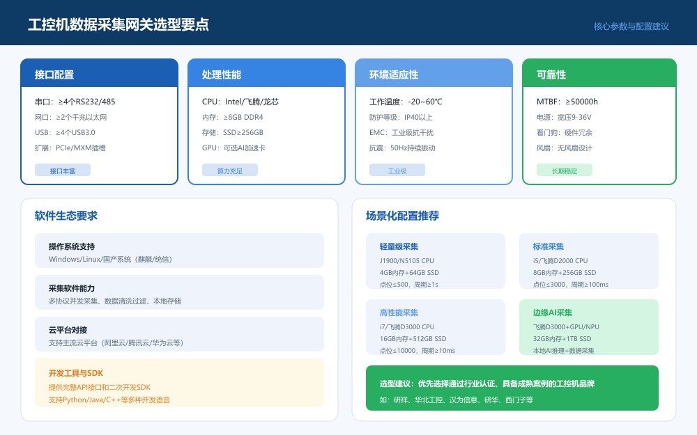 工控机数据采集网关选型要点