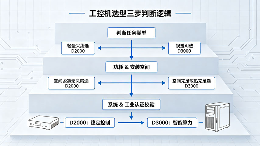工控机选型三步判断逻辑